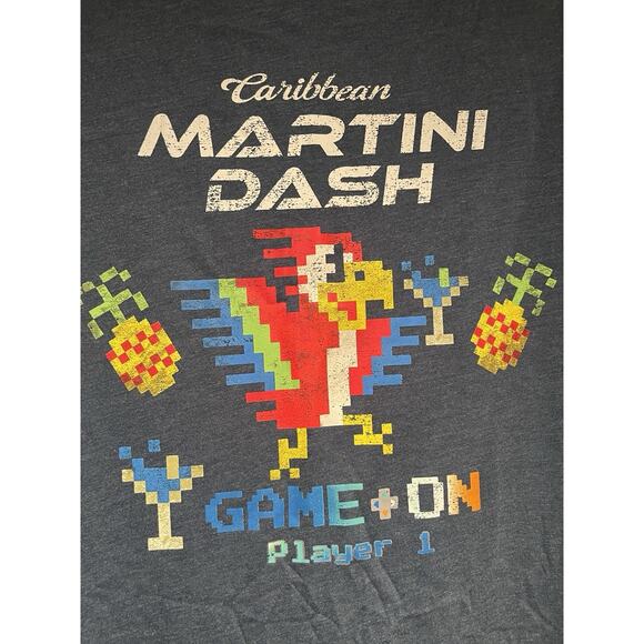 Caribbean Roundtree & Yorke Men's Shirt Parrot Martini Dash shirt XL New $35 - Picture 1 of 4